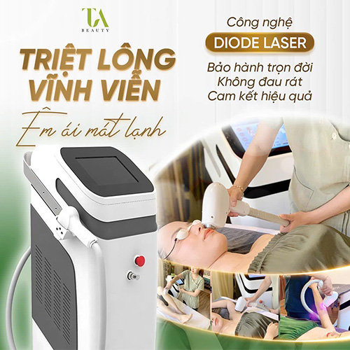 TRIỆT LÔNG VĨNH VIỄN DIODE LASER - không đau, an toàn, hiệu quả